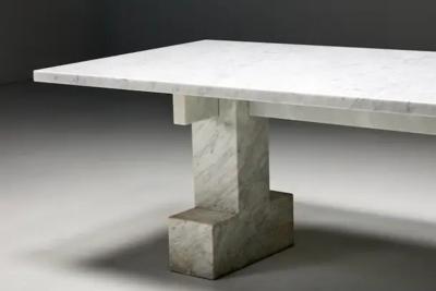 Carrara Marble Table Italy 1970s