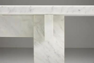 Carrara Marble Table Italy 1970s