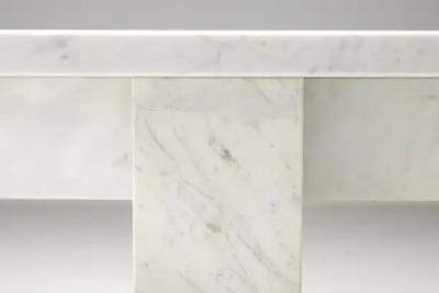 Carrara Marble Table Italy 1970s