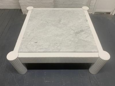 Carrara Marble Top Coffee Table