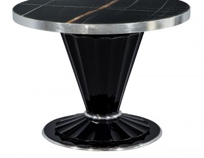 Carrocel Custom Art Deco Style Marble Top Table