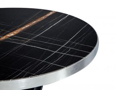 Carrocel Custom Art Deco Style Marble Top Table