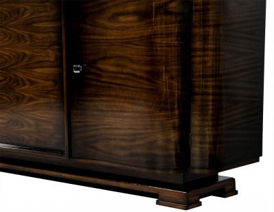 Carrocel Custom Art Deco Style Walnut Sideboard Buffet