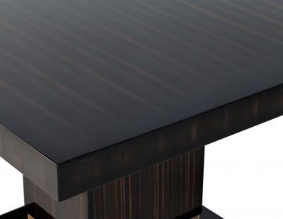 Carrocel Custom Macassar Slab Top Modern Dining Table