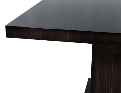 Carrocel Custom Macassar Slab Top Modern Dining Table