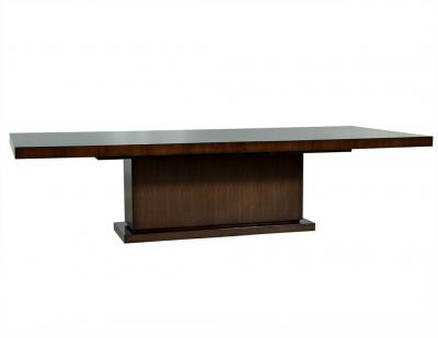Carrocel Custom Made Walnut Art Deco Style Dining Table