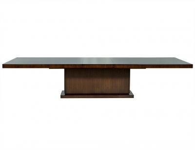 Carrocel Custom Made Walnut Art Deco Style Dining Table