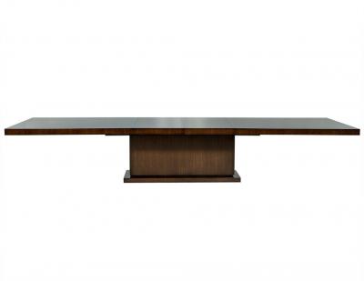 Carrocel Custom Made Walnut Art Deco Style Dining Table