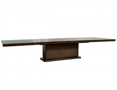 Carrocel Custom Made Walnut Art Deco Style Dining Table