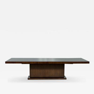 Carrocel Custom Made Walnut Art Deco Style Dining Table