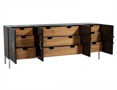 Carrocel Custom Modern Walnut Sideboard