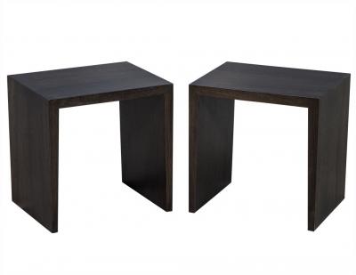 Carrocel Custom Walnut Console Table and Stool Set