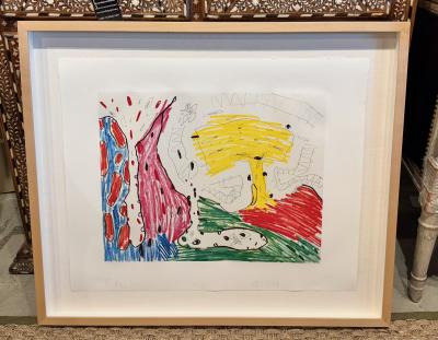 Carroll Dunham Carroll Dunham Colored Etching I Signed and Numbered