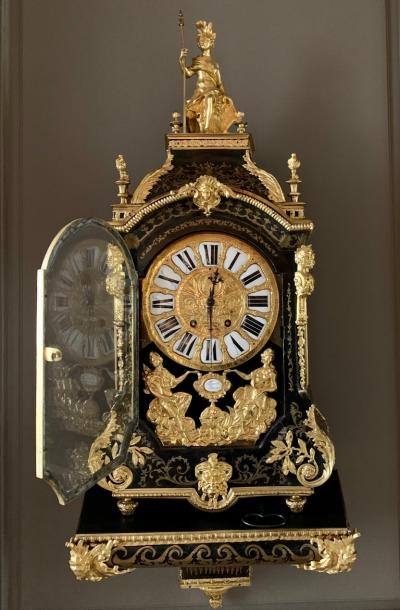 Cartel and its Wall Consol Louis XIV style Thuret Paris