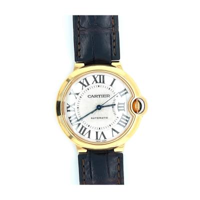 Cartier Ballon Bleu 36mm Automatic Watch Ref 3003 in 18K Gold