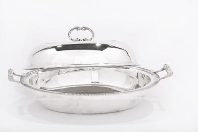 Cartier Sterling Silver Tableware Covered Dish