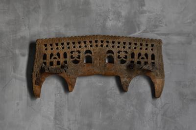 Carved Antique Yoke Portugal 1900s