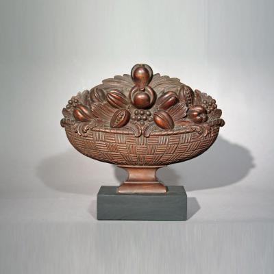 Carved Basket with Fruit