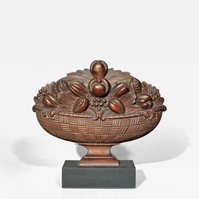 Carved Basket with Fruit