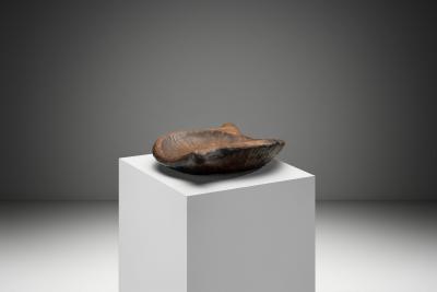 Carved Brutalist Fruit Bowl Europe ca 1960s