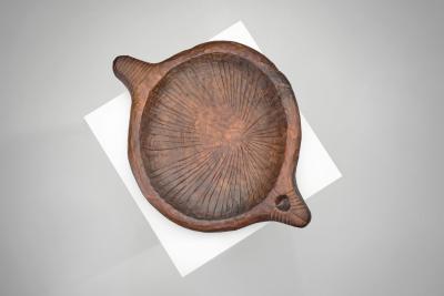 Carved Brutalist Fruit Bowl Europe ca 1960s