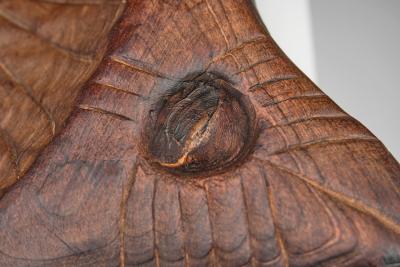 Carved Brutalist Fruit Bowl Europe ca 1960s