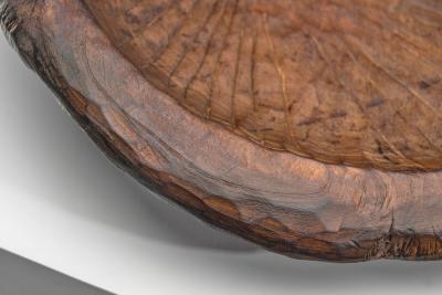 Carved Brutalist Fruit Bowl Europe ca 1960s