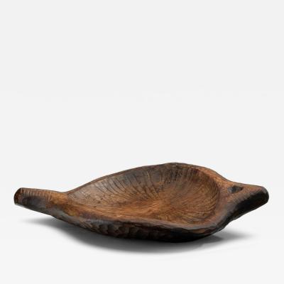 Carved Brutalist Fruit Bowl Europe ca 1960s