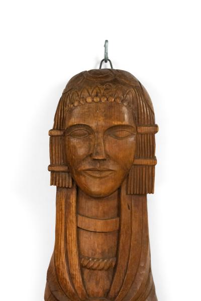 Carved Burmese Wall Figures