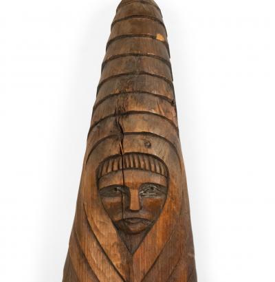 Carved Burmese Wall Figures