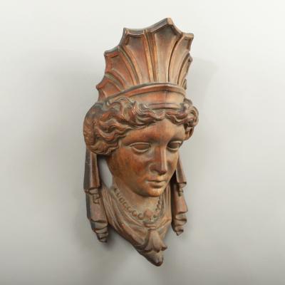 Carved Bust of Lady Columbia