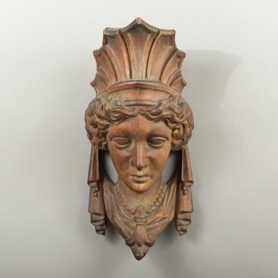 Carved Bust of Lady Columbia