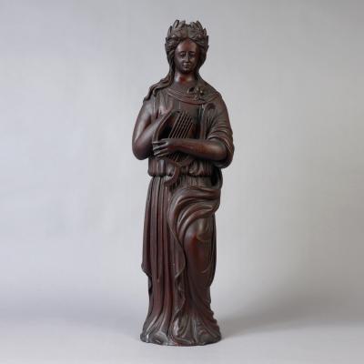 Carved Figure of Erato 