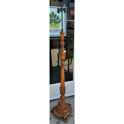 Carved Floor Lamp