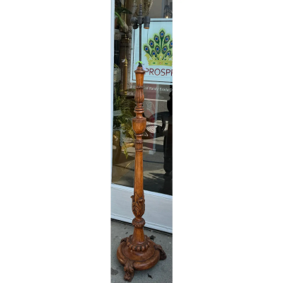 Carved Floor Lamp