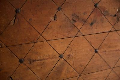 Carved Geometric Vernacular Pine Door Hautes Alpes France 19th Century