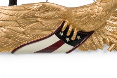 Carved Gilt Wooden Eagle Wall Hanging