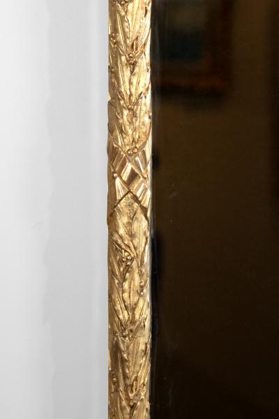 Carved Giltwood Bay Ribbon Pier Mirror French Circa 1880