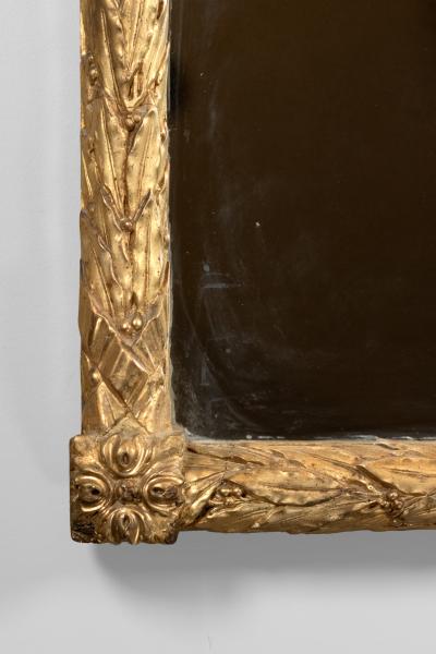 Carved Giltwood Bay Ribbon Pier Mirror French Circa 1880