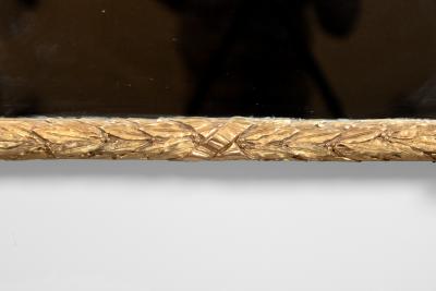 Carved Giltwood Bay Ribbon Pier Mirror French Circa 1880