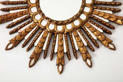 Carved Giltwood Sunburst Mirror