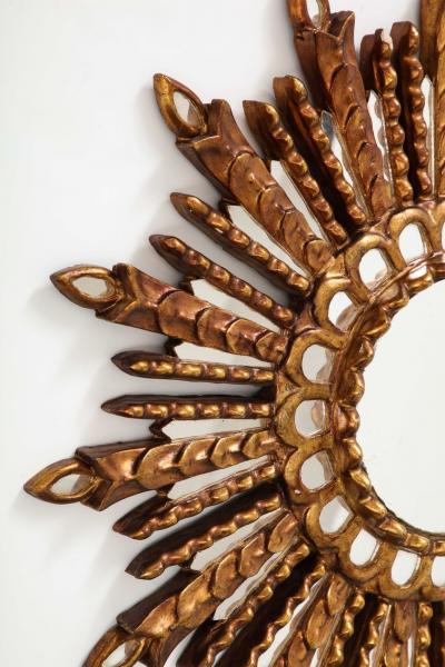 Carved Giltwood Sunburst Mirror