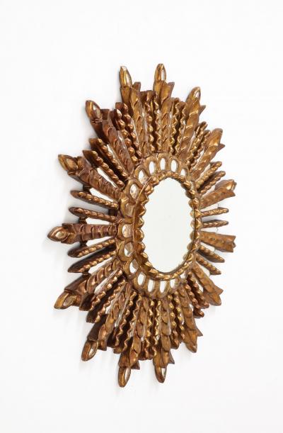 Carved Giltwood Sunburst Mirror