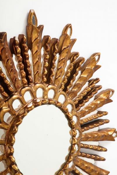 Carved Giltwood Sunburst Mirror