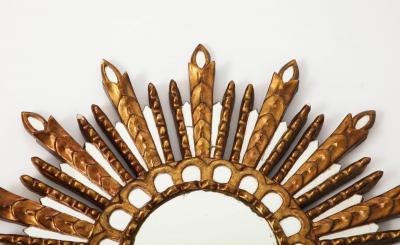 Carved Giltwood Sunburst Mirror