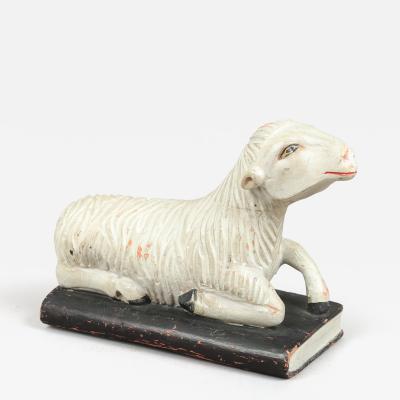 Carved Lamb Ceremonial Odd Fellows Piece