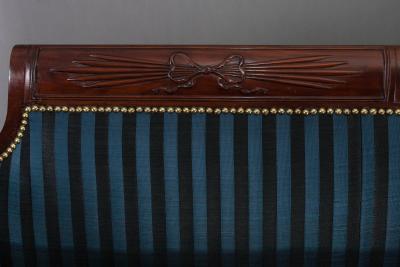 Carved Mahogany Grecian Sofa in the manner of Duncan Phyfe