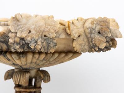 Carved Marble Shaped Neoclassical Urn Italy 19th Century