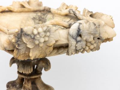 Carved Marble Shaped Neoclassical Urn Italy 19th Century