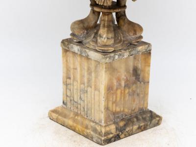 Carved Marble Shaped Neoclassical Urn Italy 19th Century